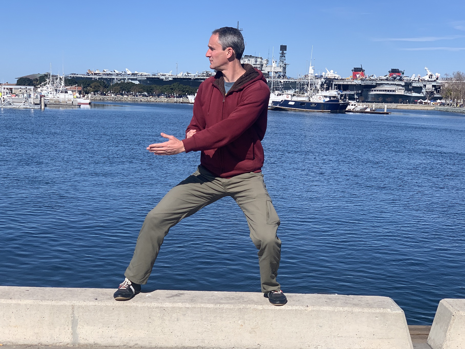 Pose at the pier 2